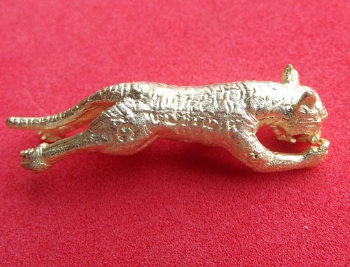 Suea Phaen Maha Amnaj Pitak Sap - Leaping Tiger Protection and Wealth amulet - Luang Phu Ap - Wat Tong Sai 2554 BE