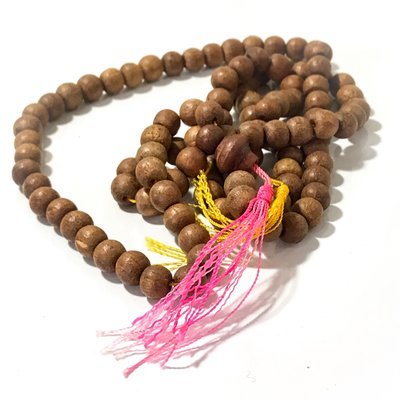 Prakam Saksit Nuea Mai Mongkol Sacred Wood Bead Rosary - Luang Por Uttama