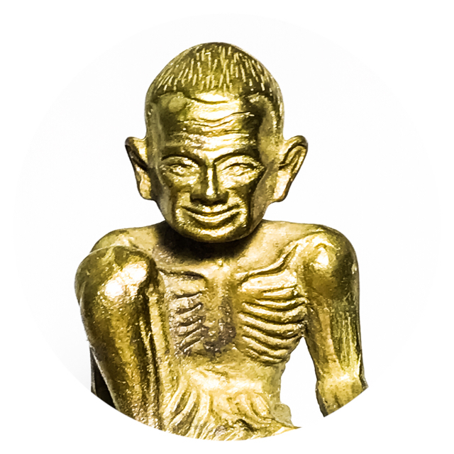 Por Gae Nang Tao Ruean Maha Lap 2556 BE Lersi Riding Turtle Bucha Statue Nuea Tong Daeng Galai Tong Pra Kroo Pern Wat Lard Chado