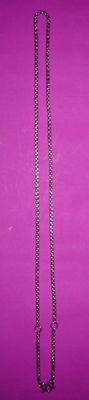 Stainless Steel Ladies Neck Chain for Amulets - fine gauge double link - for 3 amulets 24 Inches long