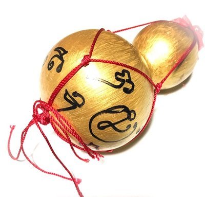 Nam Tao Maha Lap Maha Choke Sacred Magic Spell Filled Gourd of Prosperity 4.5 Inches - Kroo Ba Nikorn - Wat Ban Gong