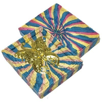 Taep Jamlaeng Sai Rung Ongk Kroo Som Prathana Edition 2555 BE - King Butterfly Rainbow Powders, Lek Lai Kring Insert - Kroo Ba Krissana