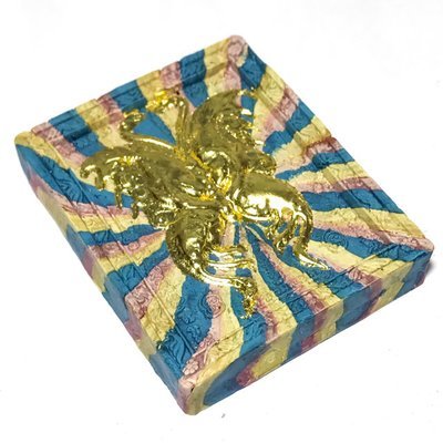 Taep Jamlaeng Sai Rung Ongk Kroo Som Prathana Edition 2555 BE - King Butterfly Rainbow Powders, Lek Lai Kring Insert - Kroo Ba Krissana