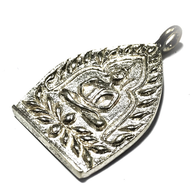 Rian Jao Sua Sethee Yai Niyom 2556 BE Ongk Kroo Millionaire Amulet No.66 of 99 Made - Solid Silver Hand Inscription Luang Por Jerd