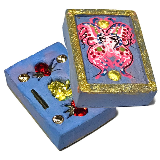 Taep Jamlaeng Pamorn Pim Jiw 8 Gems 2 Takrut &amp; Ganesha Statuette Songkran Edition 2556 - Kroo Ba Krissana