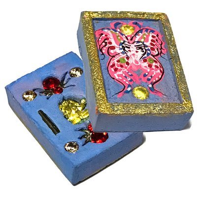 Taep Jamlaeng Pamorn Pim Jiw 8 Gems 2 Takrut &amp; Ganesha Statuette Songkran Edition 2556 - Kroo Ba Krissana
