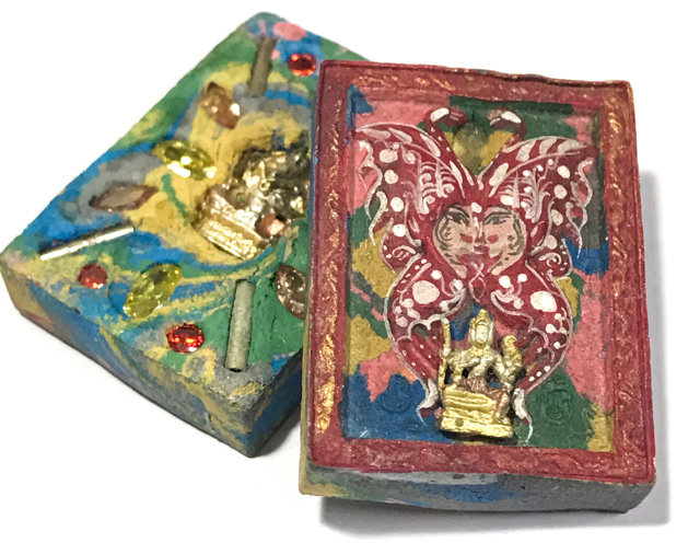 Taep Jamlaeng Pim Lek Benjarongk Pised Asrom Sathaan Songkran Edition 2555 BE Only 500 Made 13 Gems 4 Takrut, Brahma + Ganesha - Kroo Ba Krissana