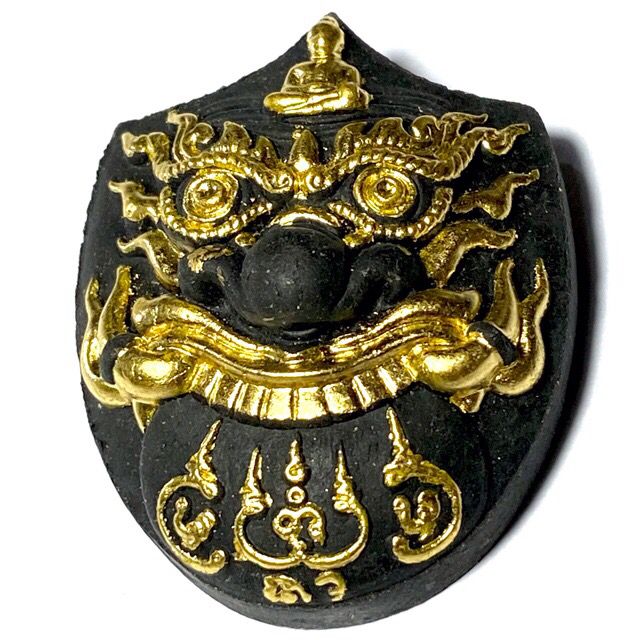 Rahu Kam Duang - Nuea Kala Ta Diaw (1 eye coconut powders) - 3 Takrut + Garuda - &#39;Baramee Phu Jao&#39; edition 2555 BE - Luang Phu Naen Kampiro