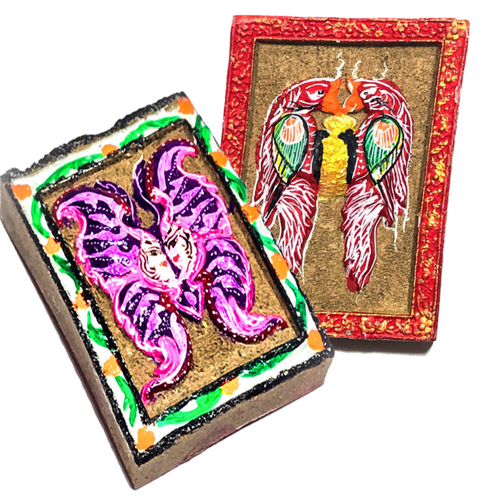 Taep Jamlaeng Gaew Sariga Shiva-Kali with Crystal Celestial Magpie Purple Butterfly Red Magpie 2554 BE Lunar Eclipse Ceremony Only 300 Made Kroo Ba Krissana