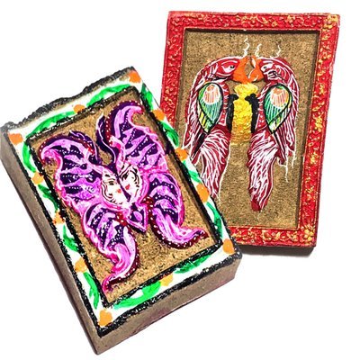 Taep Jamlaeng Gaew Sariga Shiva-Kali with Crystal Celestial Magpie Purple Butterfly Red Magpie 2554 BE Lunar Eclipse Ceremony Only 300 Made Kroo Ba Krissana