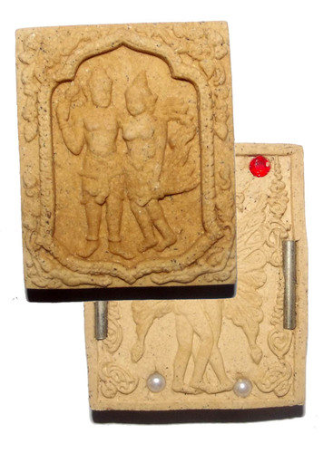 Taewada Hlong Hong (Paetch Payatorn Kinaree) - Nuea Pong Maha Sanaeh 2 gems 2 pearls 2 Takrut + Taep Jamlaeng - Nia Kajia edition 2554 BE - Luang Phu In Wat Nong Meg