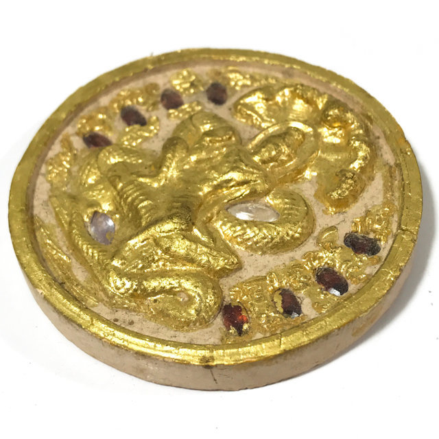 Taep Jatukam Ramataep Pim Yai Ongk Kroo 19 Gems 2 Takrut Hand Inscribed Nuea Pikul Wai Kroo 2550 BE Kroo Ba Krissana