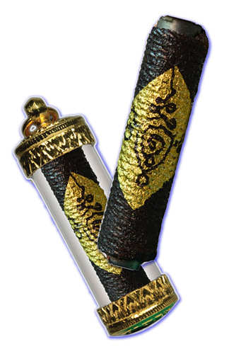 Takrut Riak Koo (Life-Mate and Wealth Caller) - Dtamrap Wicha Jinda Manee Montr - Gold Plated Casing - Uposadha Building edition - Luang Por Kong Wat Klang Bang Kaew  2555 BE