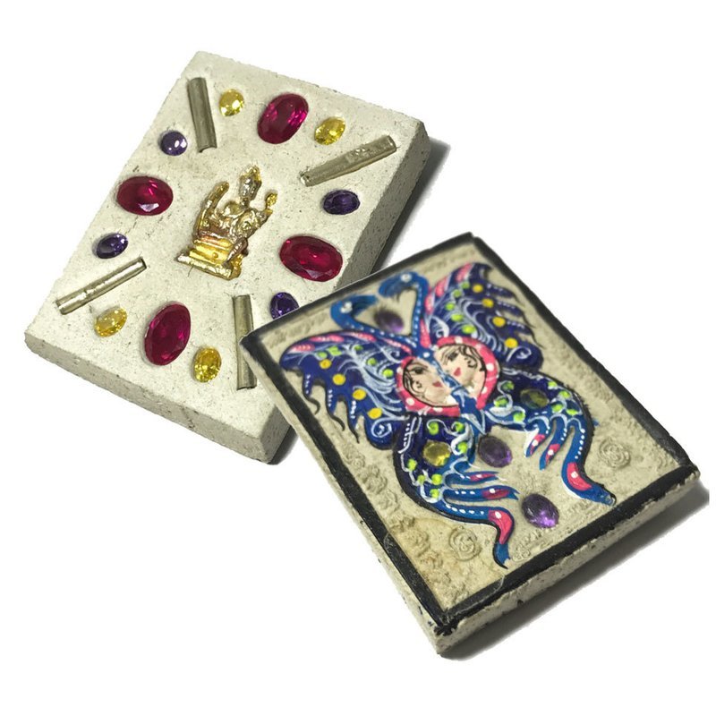 Taep Jamlaeng Butterfly King Pim Klang 2555 BE 17 Gems Brahma Statuette Limited Edition Only 200 Amulets Made - Kroo Ba Krissana