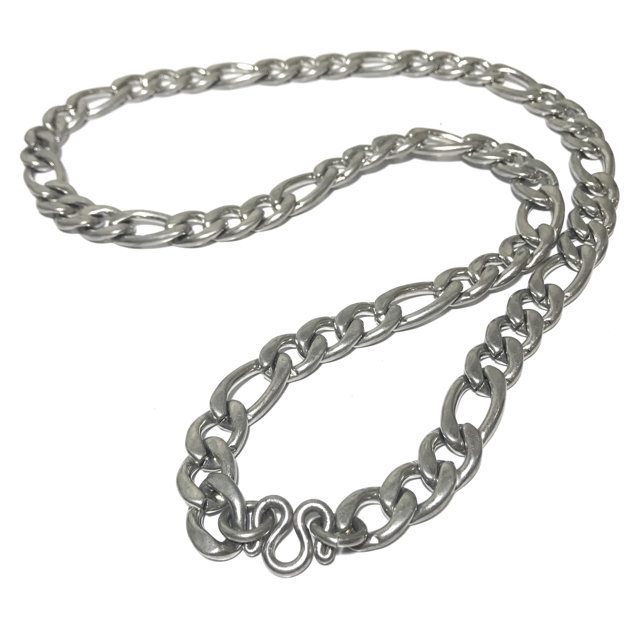 Stainless Steel Neck Chain for Amulets - Jumbo Gauge flat link 25 Inches long