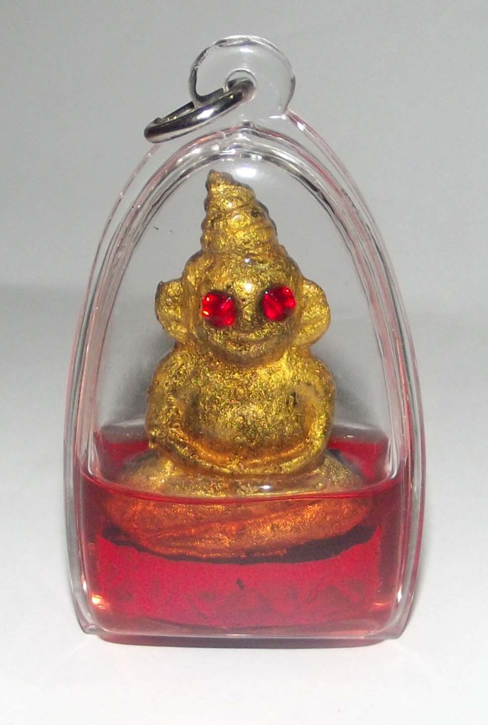 Paya Ngang Song Krueang Maha Saneh - Nuea Pong Graduk Phii Boran (Ancient Corpse Bone Powders) - 2 Faced Red Eyes Ngang - Ajarn Phu Sariang (Khmer Lay Sorceror)