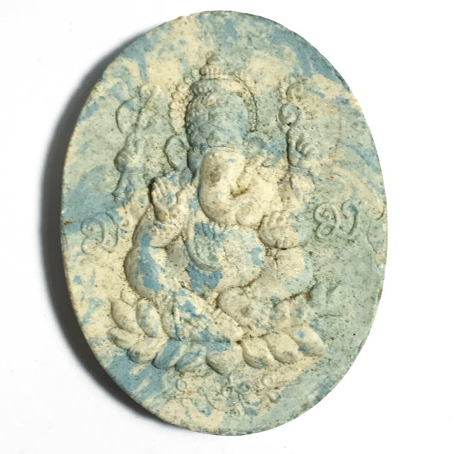 Pra Pikanes Maha Taep Nuea Pong Nga Chang Wai Kroo 2551 BE - Ganesha God Ivory Powders Only 1000 Made - Kroo Ba Krissana