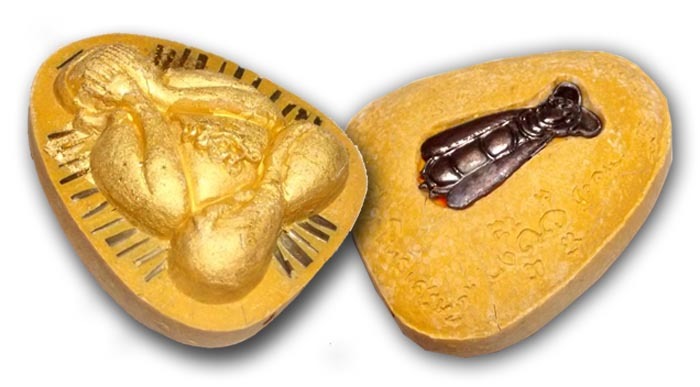 3 Amulet Special Gammagarn Collector Set (#18) - only 100 sets made - 'Serp Dtamnan Luang Phu Noi' Edition 2555 BE - Luang Por Jerd - Suan Badibat Tam Po Sethee