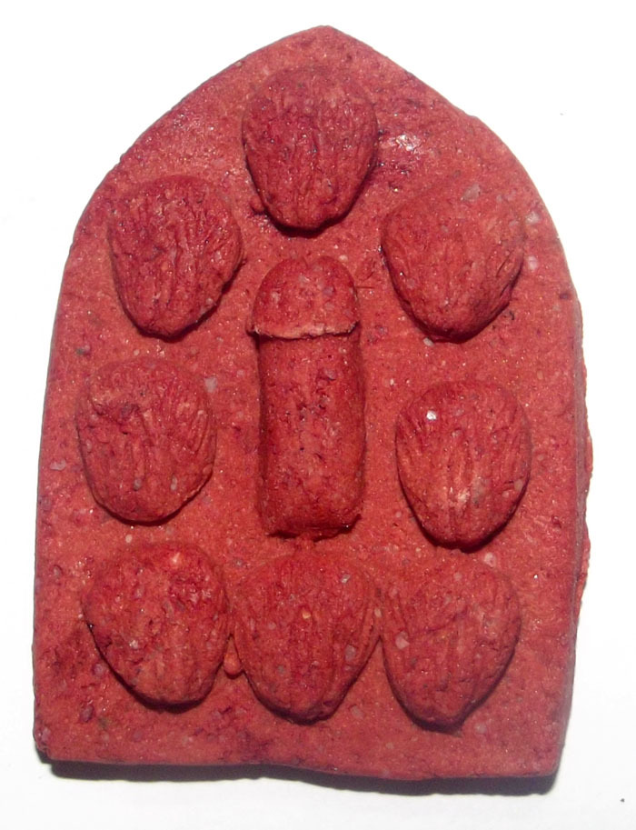 Siwalingk Paed Kaet (Shiva Lingam with 8 Yonis) Ongk Kroo - Nuea Pong Wiphuudt Fang Chin Aathan (Kumarn Bone Powders, Gem + Bone Carving Insert) - Ruesi Masia 2555 BE