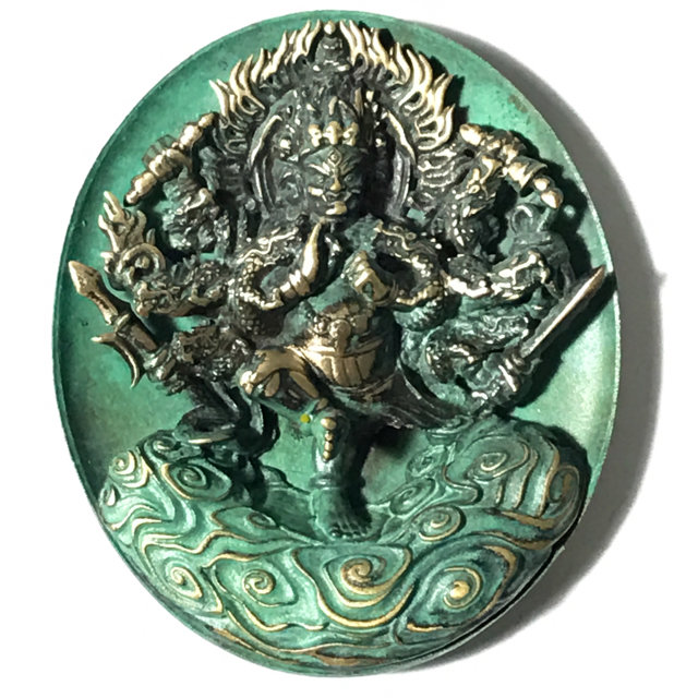 Rian Pra Tanabodee Maha Sethee Champol Vaisaravana Vajrayana Deity of Wealth Blessed at Borobudur Indonesia