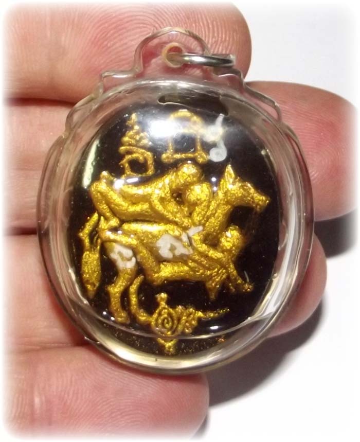 In Ma Saep Nang Dtamrap Khom Lao Pruan (Khmer Lao Wicha) - Prai Maha Sanaeh Powders + In Koo + 2 Takrut Pismorn + Hand Inscription - Luang Por Khandti - Wat Gadta Sila Pha Sak 2555 BE