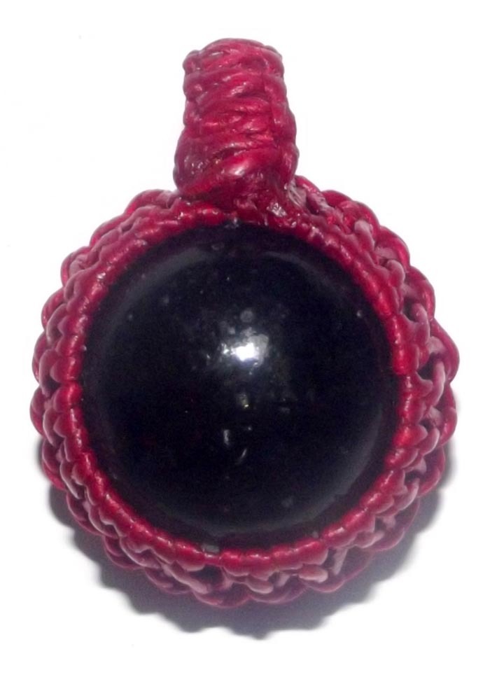 Look Om Dragon Ball (Gaew Sarapat Nerk) - Wishing Crystal (Red) - Luang Phu Bpun Tammabalo 2549 BE