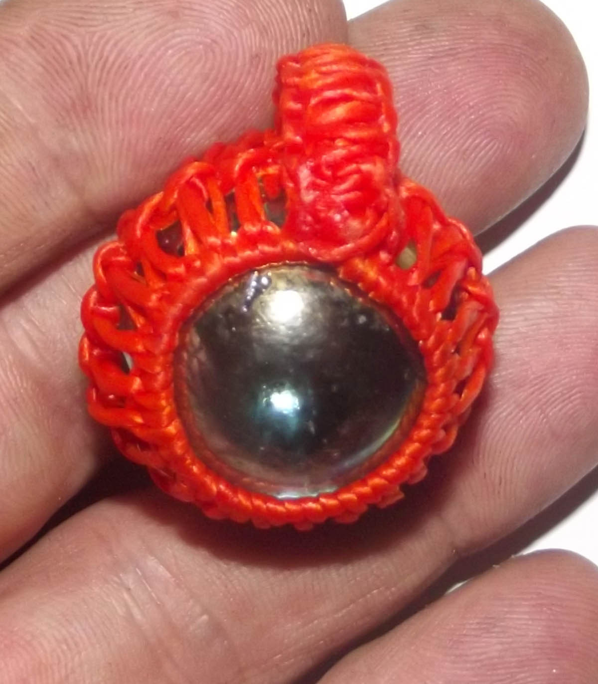 Look Om Dragon Ball (Gaew Sarapat Nerk) - Wishing Crystal (Orange) - Luang Phu Bpun Tammabalo 2549 BE