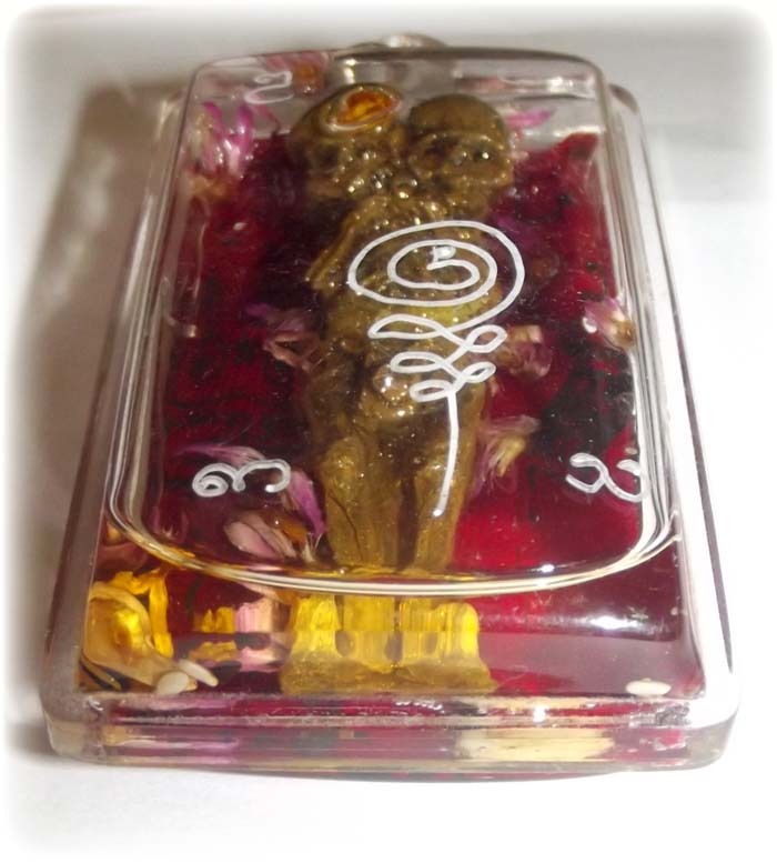 Look Krok Jao Sanaeh Sorng Hua 'Ongk Kroo' Large Masterpiece 2 Headed Kumarn in Prai Oil - 2 Headed Stillborn Hoeng Prai Ghost - Ajarn Apichai Decha