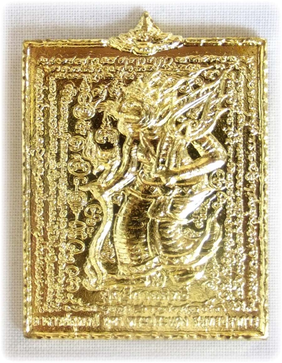 Por Phu Narot Hmeun Yant Hlang Phu Ruesi Galasit Dern Dong - 2 Sided Ruesi Hermit Gods Amulet - Ajarn Supot Na Lercha - Wai Kroo 2555 BE Edition