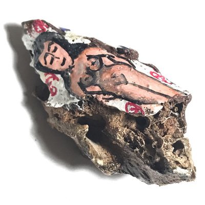 Chin Aathan Mae Nang Prai Dtua Kroo Khmer Ghost Bone 6 x 3 x 2 Cm Prai Powders Yae Hyae Wood Corpse Cloth 5 Gems - Ajarn Surak Khmer Necromancer