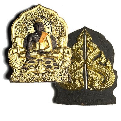 Pra Putta Metta Ongk Kroo Pim B Nuea Maha Wan Pid Tong 5 Takrut Civara Robe &amp; Monks Hairs Kroo Ba Gaet Wat Ban Bpong