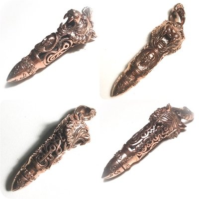 Takrut Jao Payak Yok Thaana Tiger Takrut for Status Increase Luang Por Uean Wat Wang Daeng Dtai Free Shipping