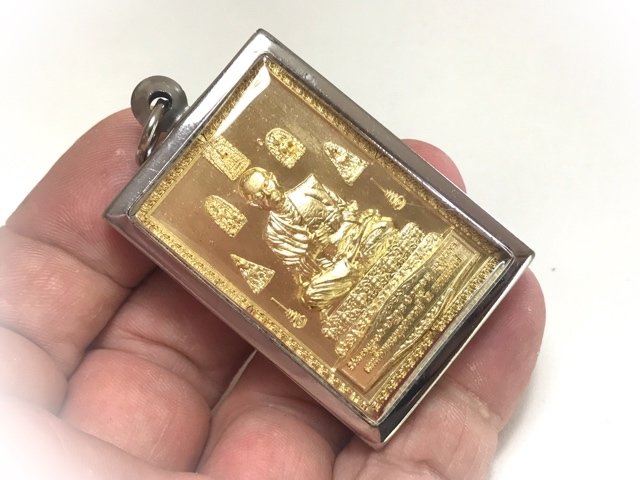Rian Somdej Dto Wat Rakang Chinabanchorn Mantra on Rear Face Blessed by Luang Por Udom at Wat Daeng Pracharat