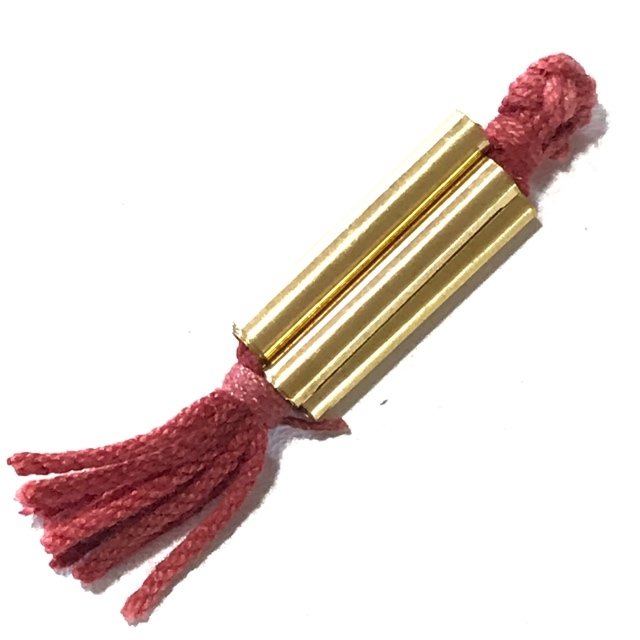 Takrut Jampa See Dton 2nd Edition 4 Magic Scrolls on Spellbound Cord Pra Ajarn Gorp Chai