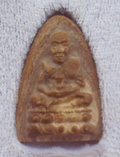 Pra Luang Phu Tuad Hoi Hin Lan Pi (Million Year old fossil shell) - Luang Por Tong Glerng - Wat Chedi Hoi 2542 BE (Case included)