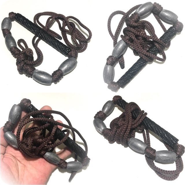 Takrut Tone Thak Chueak Long Rak 5 Inches Yantra Spell with 4 Look Sakot Cord Belt for Multi-Purpose Magic Luang Por Bpun