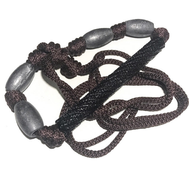 Takrut Tone Thak Chueak Long Rak 5 Inches Yantra Spell with 4 Look Sakot Cord Belt for Multi-Purpose Magic Luang Por Bpun