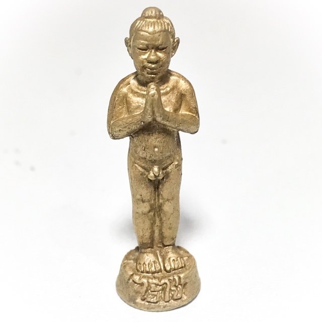 Ai Khai Dek Wat Chedi Lottery Win Bestowing Deva 1st Edition Statuette 2546 BE Blessed by Khao Or Masters