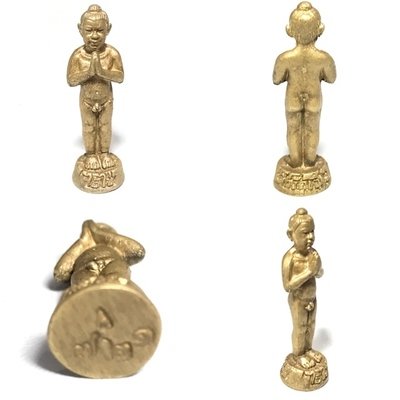 Ai Khai Dek Wat Chedi Lottery Win Bestowing Deva 1st Edition Statuette 2546 BE Blessed by Khao Or Masters