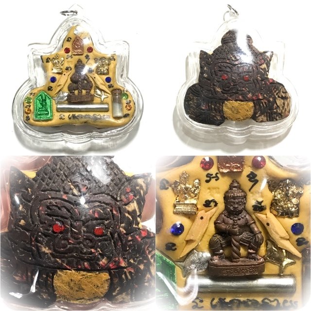 Rahu Kala Ta Diaw Ongk Kroo 10 Gems Taw Waes Suwan Brahma &amp; Ganesh Khunphaen Nangkwak Nam Man Prai 1 Takrut 2 Sariga 2 Pla Tapian Ta Poon Only 3 Made