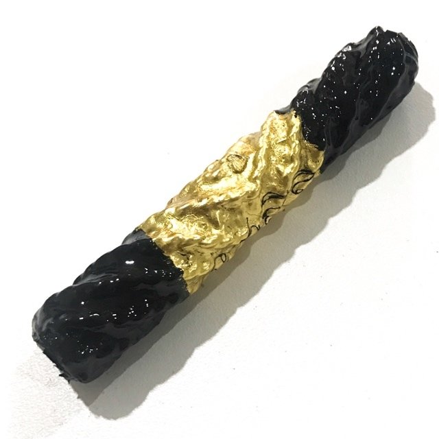 Takrut Dtreung Dtrai Pob Pra Jao Sip Tat 3 Inches Nuea Dtakua Thak Chueak Long Rak Pid Tong 2552 BE Luang Phu Nong Tammachodto