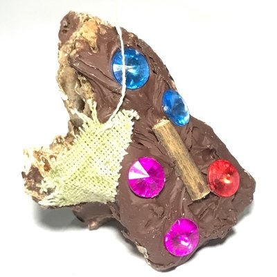 Chin Aathan Nang Prai Nong Nu Dtua Kroo 3.2 x 3 x 3 Cm Prai Powders Yae Hyae Wood Corpse Cloth 5 Gems Ajarn Surak