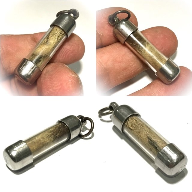 Takrut Hnang Suea Wicha Yant Maha Bao Maha Ud 2.5 Cm Gunstopper Tiger Amulet Luang Por Yaem Wat Takian