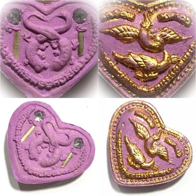 Hua Jai Khayum Khloeng Paed Saa Dtamrab Dtai Hloeng Purple Version 2 Takrut 2 Ploi Sek Gems Ajarn Bun Rod