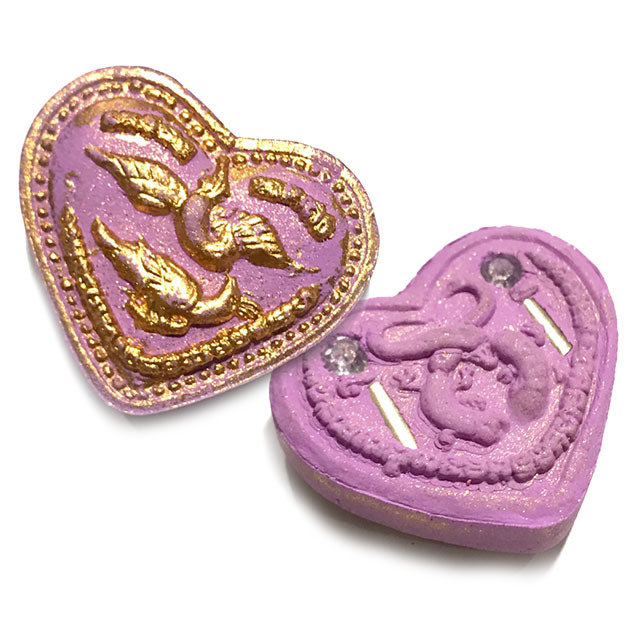 Hua Jai Khayum Khloeng Paed Saa Dtamrab Dtai Hloeng Purple Version 2 Takrut 2 Ploi Sek Gems Ajarn Bun Rod
