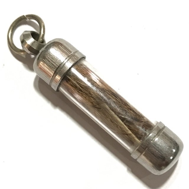 Takrut Hnang Suea Yant Maha Bao Maha Ud 2.5 Cm Tiger Wicha Gunstopper Amulet LP Yaem Wat Takian