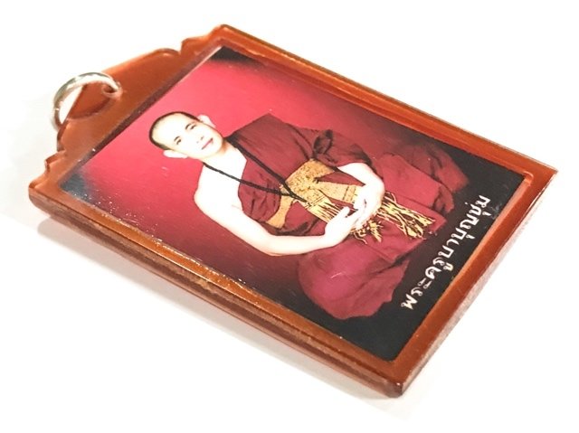 Locket Roop Hmuean Hlang Pra Putta Jao Buddha-Monk Photo Kroo Ba Bun Chum Wat Pratat Don Rueang