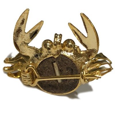 Pu Hneeb Tong Hneeb Ngern - Hin Hyok Khiaw - Green Onyx Money Crab Brooche Amulet (First Edition) - Luang Phu Chao - Wat Huay Lam Yai