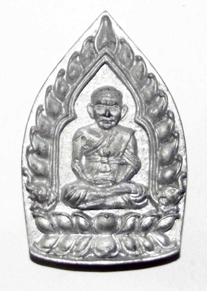 Rian Jao Sua Nirandtarai Kong Grapan Klaew Klaad + Maha Lap Maha Sethee Invincible Millionaire amulet - Silver+Leaden Buddha Image Metals - Pra Ajarn Daeng Opaso 2555 BE