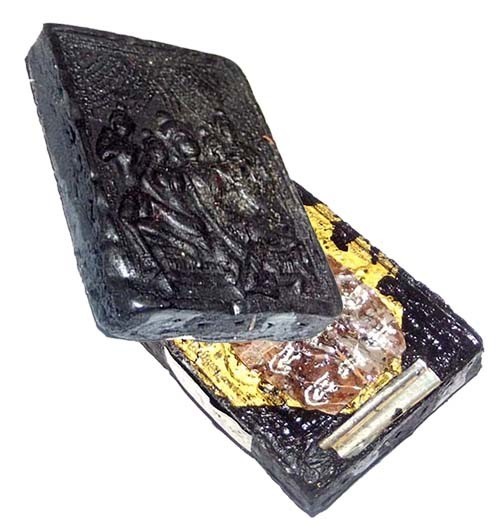 Paetch Payatorn Taewada Hlong Hong Saw Sam Moo Ban Kin Nam Bor Diawgan (Ongk Kroo) 7 Takrut + Bai Mayom Sek - LP Bpan - Wat Na Dee